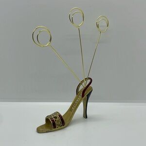 Rhinestone Red High Heel Photo Holder